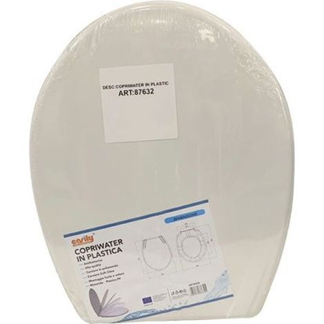 Cleafe - Copriwater Sedile Wc Water Bagno In Plastica Magnolia Soft Close Bianco 87632 - (1/2)