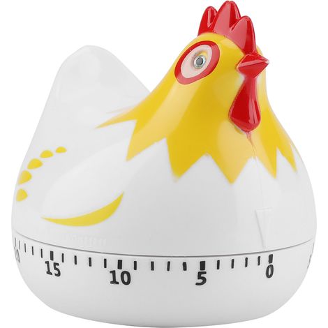 Minuteur de cuisine à motif poulet avec compte à rebours pour la cuisson et la pâtisserie (1/5)