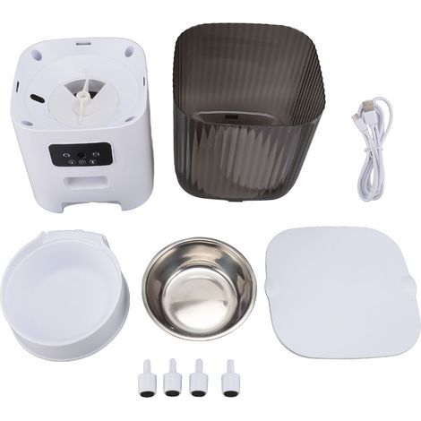 Multifunctional pet feeder made of 304 stainless steel, cat food dispenser, 5L capacity for indoor cats and dogs, simple design with camera (1/5)