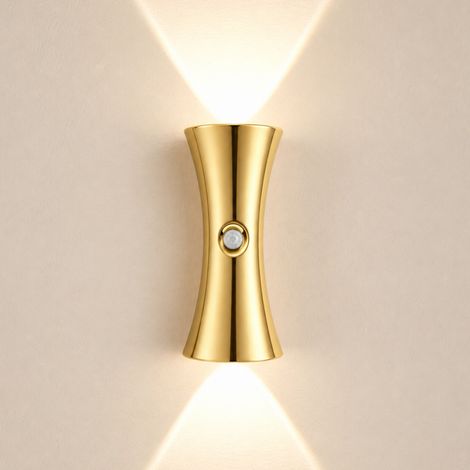 Sablier lampe murale petite lampe de nuit Human induction sans câblage magnétique base d'aspiration dimmable - changement de couleur tricolore (1/2)