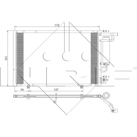 Condenseur, climatisation NRF 350396 FORD 1751976 1818909 1915645 1915945