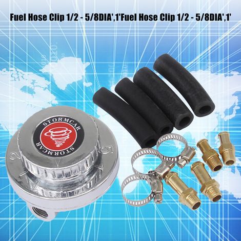 Régulateur de pression de carburant en bronze à canon réglable universel pour moteur à carburateur (1/5)