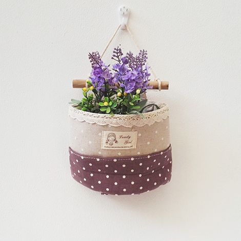 (Morado) Organizador colgante, organizador de bolsillo para guardería, organizador colgante, organizador de puerta de baño, estante colgante de tela (1/3)