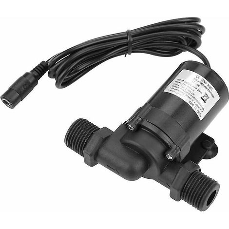 Pompe à eau solaire, pompe de circulation haute température sans balais à courant continu, faible consommation d'énergie, pompe de chauffe-eau haute efficacité 24 V/2 A (1 (1/5)