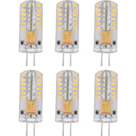 6 ampoules LED 12V blanc chaud, installation facile, transmission lumineuse uniforme, pour fête et maison (1/5)