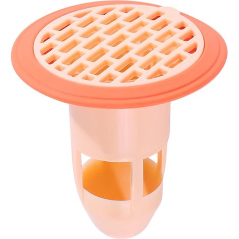 Rosa Abflussfilter, Abflussstopfen-Einsatz, geruchshemmender Duschablaufschlauch, geeignet für Abflusslecks in Bad und Küche.