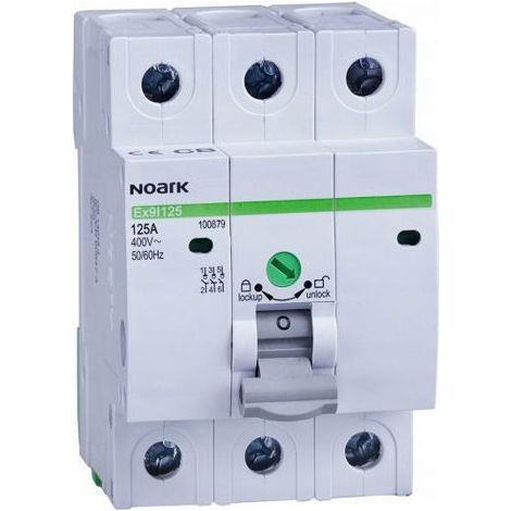 Interruptor aislante Noark ex9i125 40A 3 polos 400V AC (1/3)