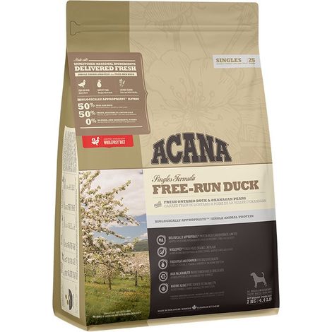 ACANA Singles Free-Run Duck - dry dog food - 2kg (1/3)