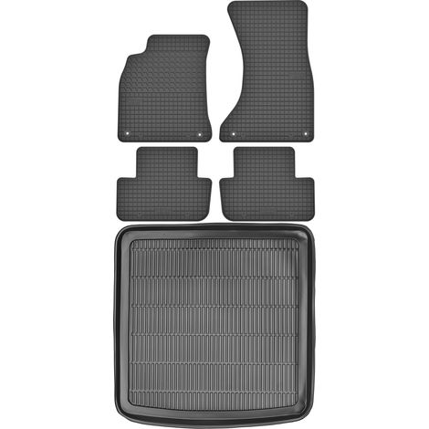 Juego de alfombrillas de goma para coche y maletero para Audi A4 B8 Sedán/Familiar (2007-2015). (1/5)