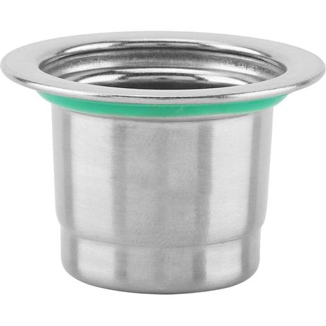 Capsule de café en Acier Inoxydable, Capsule de café Capsule de café réutilisable en Acier Inoxydable Rechargeable Compatible pour Machine à café (1/5)