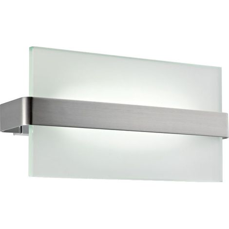 ZINK 2 Applique murale acier et verre satiné R7s Lpe non fournie ARIC 1388 (1/3)