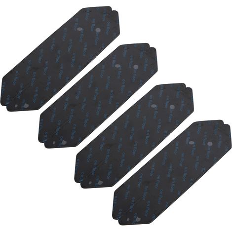 Lot de 16 bandes adhésives antidérapantes pour tapis et moquettes, en PU noir. (1/5)