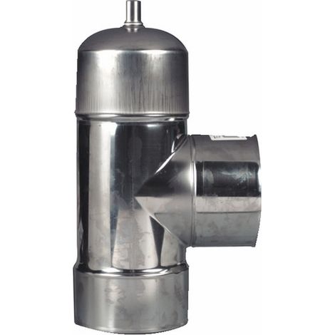 Té de tubage 90° Inox EQ + Purge Inox 304 - MØ111-116
