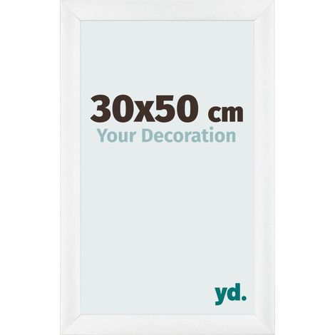yd. - Cadre photo 30x50 - Blanc Brillant - MDF - Pisa (1/5)