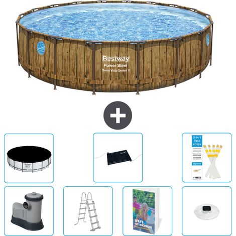 Bestway Bestway Power Steel Ronde - 549x122 cm - 8-pièces S598 (1/4)