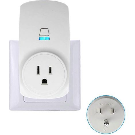 Intelligenter WLAN-Stecker für 16-A-Steckdosen (CH/EU/US) mit Intell-US-Fernbedienung