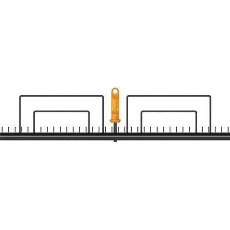 FISKARS Rasenrechen OneClick Arbeitsbreite 570 mmZinkenlänge 90 mm 35 Zinken (1/2)
