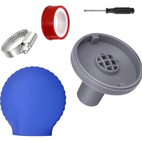 Buse de Refoulement Piscine Hors Sol 32 mm, Buse de Sortie de Piscines Rotatif à 360°, Accessoire de Sortie de Piscine en Plastique ABS, pour Connecter Sorties de Piscines de Diamètre 32 mm (1/5)