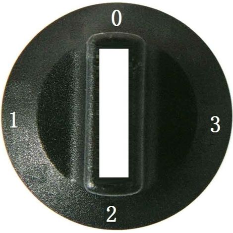 Bouton de commande en céramique, bouton de four, bouton à trois fonctions, bouton à quatre positions, bouton à sept positions (1/4)