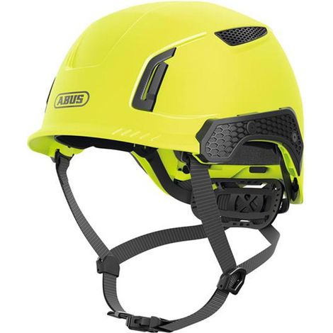 ABUS SPECTOR Vented Safety Helmet Yellow - Impact Resistant ABS (1/2)