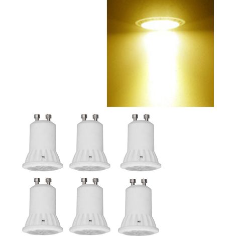 Ampoule LED GU10 à intensité variable, 360 lumens, 90 % d'économie d'énergie, projecteur/spot sur rail LED MR11 4 W, lumière chaude. (1/5)