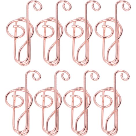 100 Stück tragbare Mini-Büroklammern, roségoldfarben galvanisiert, hübsche Notizform, Metallbox, Bürobedarf (1/5)