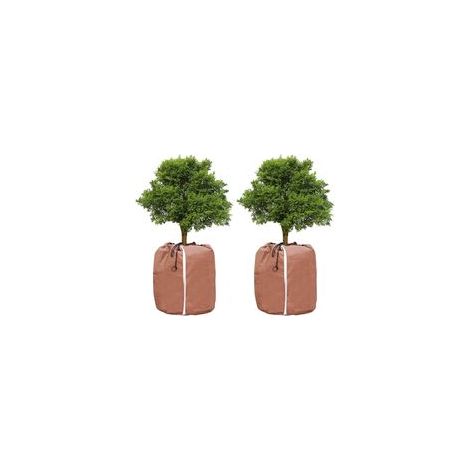 Sac Antigel pour Plantes en Pot 65 x 70 cm 2 Pièces, Protection Hivernale pour Plantes, avec Fermeture Éclair et Cordon de Serrage, Facile à Installer (1/5)