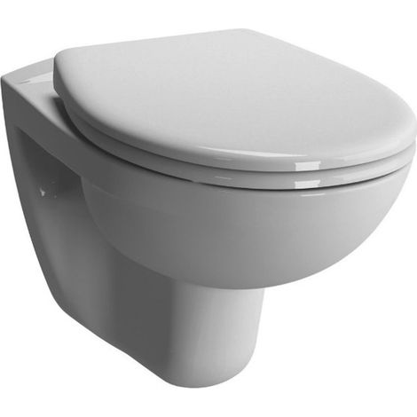 Vitra – Cuvette pour WC suspendu 78550036169 – Sans bride – Abattant softclose – Céramique blanche – Largeur 35,5 cm