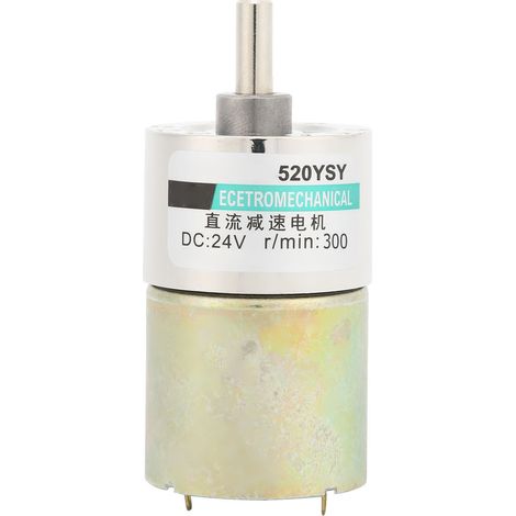 Moteur à réduction DC24V couple élevé CW/CCW 300 tr/min pour machine-outil CNC XD‑37GB520 (1/5)