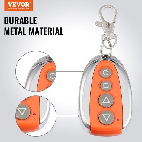 Télécommande pour Motorisation de Portail Coulissant, Portée Distance 40 m, Télécommande Automatique à 4 Boutons, pour Ouvre-portail de Garage, Système d'Ouverture de Portail d'Allée Électrique (1/5)