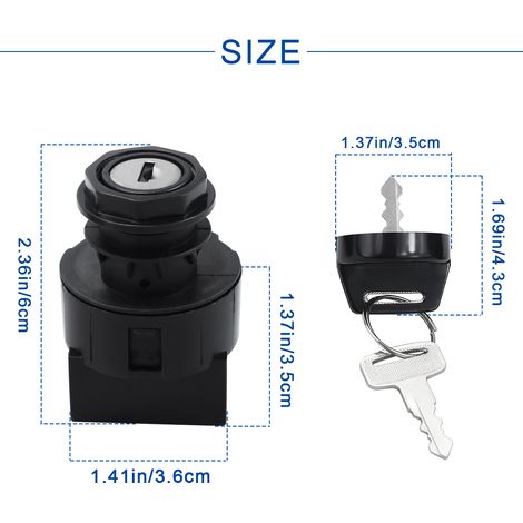 Motorcycle modification parts: 6-pin ignition switch/ignition lock suitable for Polaris 4011002 4012165 (1/4)