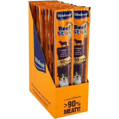 Vitakraft Beef Stick Original à L'Agneau- Friandise pour chiens - 50 x 12g (1/4)