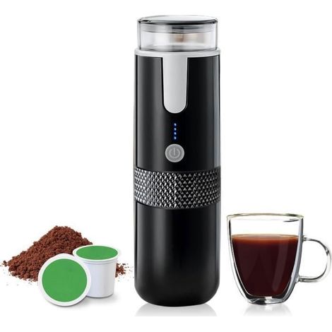 Machine à café portable - AUTREMENT - Ferreux 02 - 2 en 1 (K-Cups & moulu) - Pompe manuelle - Batterie 1200mAh (1/4)