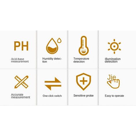 Testeur de pH du sol 4 en 1 : humidité/température/pH du sol (1/5)