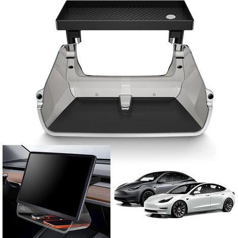 Mensola centrale magnetica in acrilico per console Tesla Model 3/Y qkiip nera (1/5)