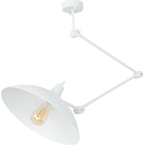 Verstellbare Deckenlampe Weiß Metall Küche Esszimmer Retro Design