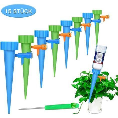Kit d'arrosage automatique 15 pièces Inréglable Système d'irrigation facile pour arroser les plantes de jardin fleurs terreau d'intérieur (1/4)