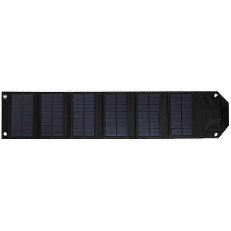 Panneau solaire pliable 6 volets 12 W, chargeur portable, alimentation USB 5 V CC, pour appareils mobiles. (1/5)