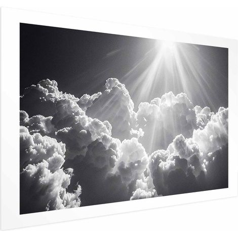 Poster – Hoffnung in den Wolken: Inspirierende Sonnenstrahlen – Emotionen wecken (1/4)