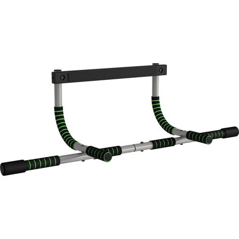 Doorway Pull up Bar, Door Frame Chin up Push up Bar for Home Gym Upper Body Workout, No Drilling or Screws, Green