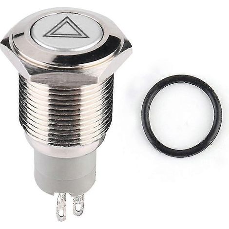 Interrupteur-poussoir universel à LED rouge de 16 mm pour feu de signalisation automobile, doté d'une technologie de pointe (1/4)
