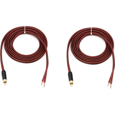 2 PièCes SéRies Câble de Haut-Parleur Nu de Haut-Parleur vers Prise, Remplacer L'Adaptateur de Connecteur de Prise vers Le Nu Audio Ouvert (1/5)