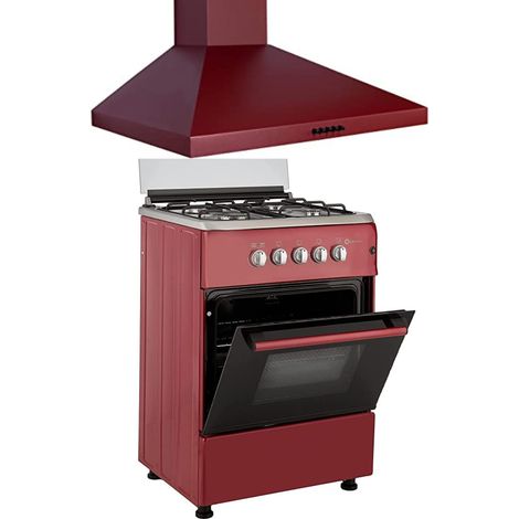 SOLTHERMIC COMBO PACK COCINA GAS + CAMPANA ROJA