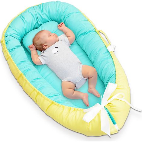 1 lit bébé en coton, portable et démontable, adapté aux nouveau-nés, environnement naturel, usage intérieur (1/5)