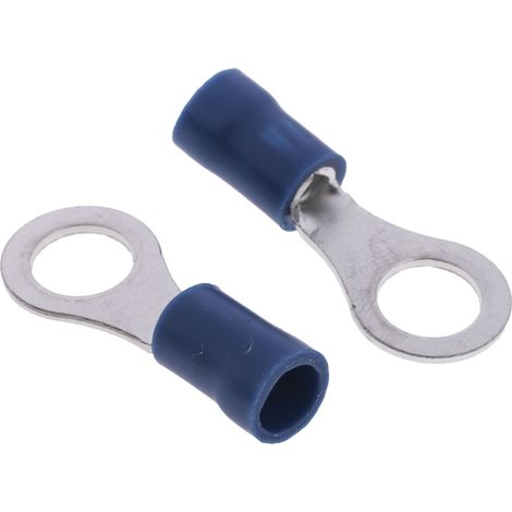 Cosses à œillet RS PRO, Isolé, Bleu, 2.5mm², M6, 10.5mm