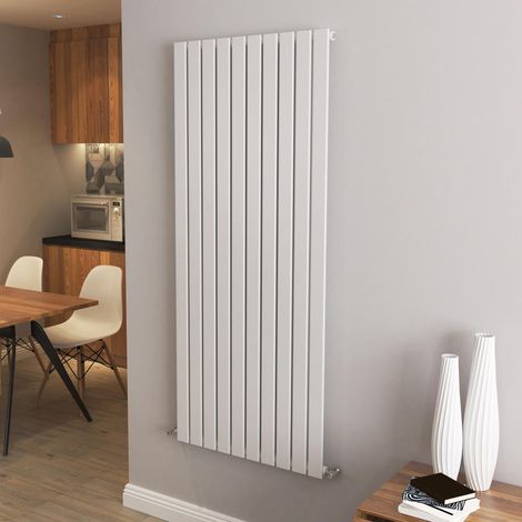 AICA Flat Panel Radiator Designer Central Heating Vertical 1600x680mm SingleWhite