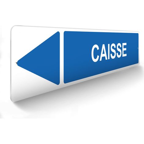 Panneau de signalisation pour parking · Caisse Gauche-  48 x 10 cm (1/5)