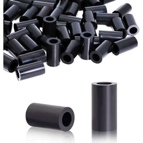 60 Pièces Rondelles d'espacement Rondes en ABS Entretoises Plastique Isolantes Rondelle Plastique M8 pour vis M8 14x25mm pour Circuit Imprimé Isolation électrique