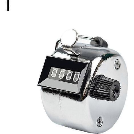 (1 pièce noire) Compteur mécanique portatif à 4 chiffres pour le golf, avec clic pour compter les doigts.