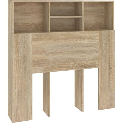 Maison Exclusive - Testiera con Contenitore Rovere Sonoma 100x19x103,5 cm